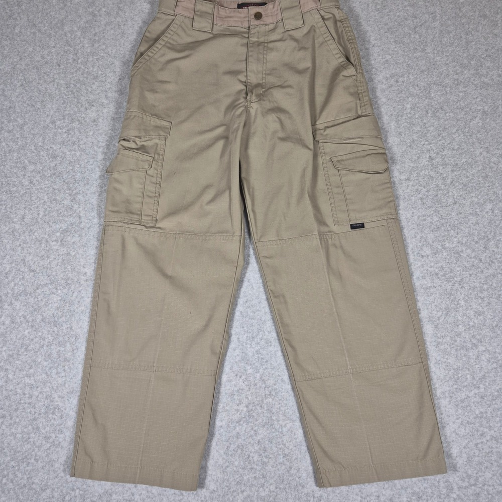 TRU-SPEC Cargo Pants Mens 30/30 Tan Ripstop Tactical Multi-Pocket Outdoor